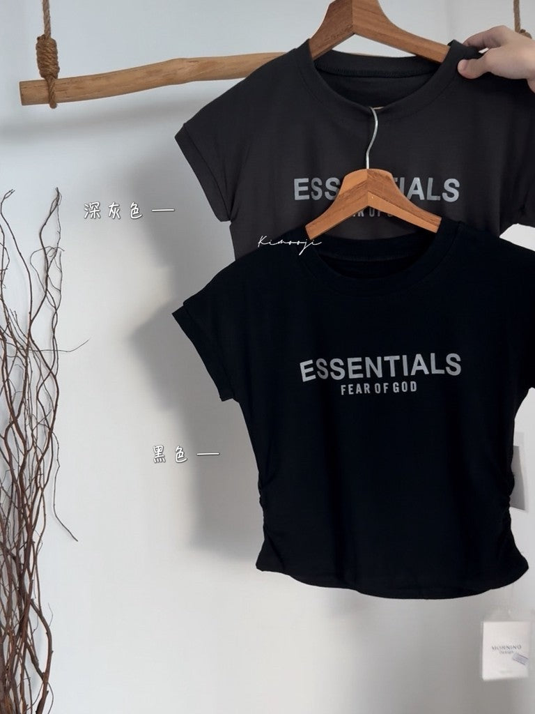 【T-1317】韩系莫代尔Essential 简约TEE