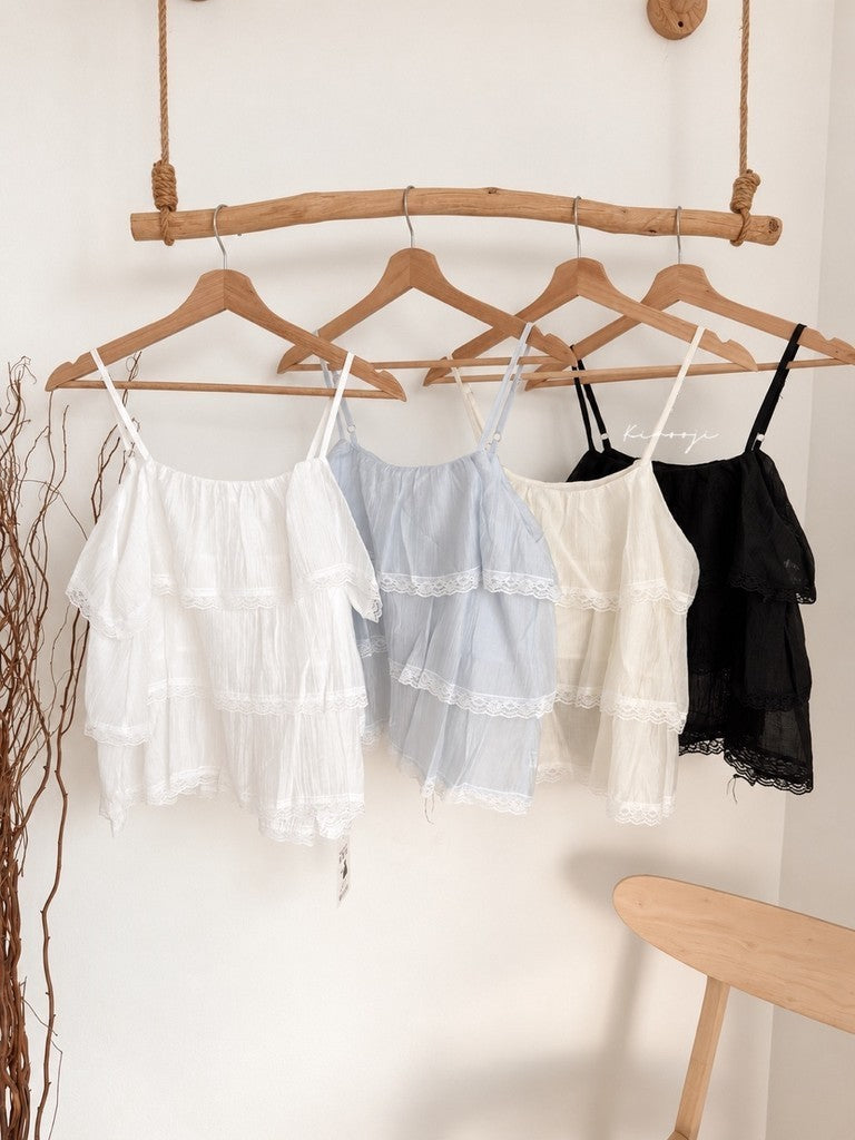 【T-1336】Cloud Lace Cami ☁️ 云朵蕾丝吊带