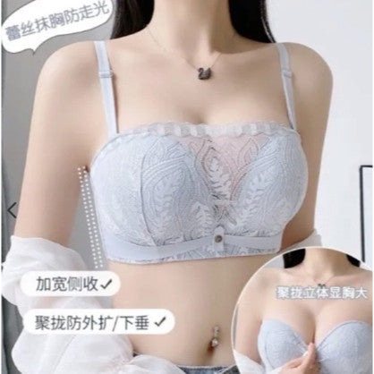 【B025】加厚2.5cm Bome Strapless Super Push Up Bra 两穿无肩带、肩带聚拢小胸内衣