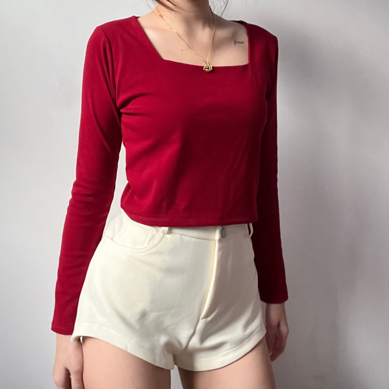 【T359】推荐M/L/XL KOB 方领长袖T恤