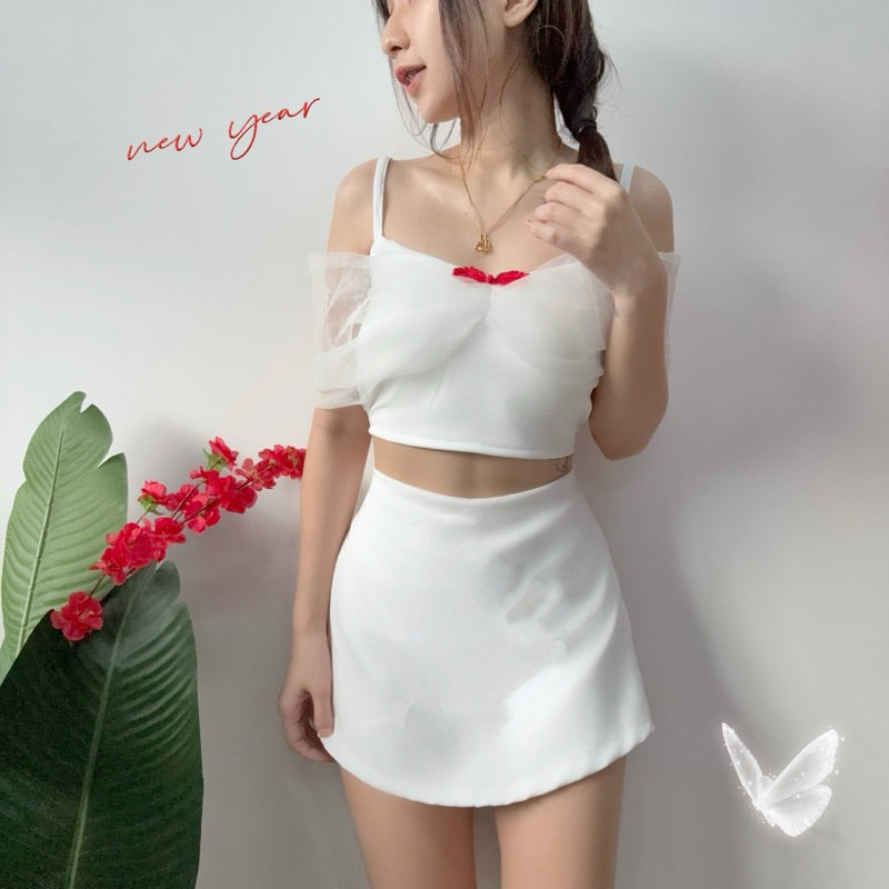 【T405】🎉CNY🎉网纱气质满满套装