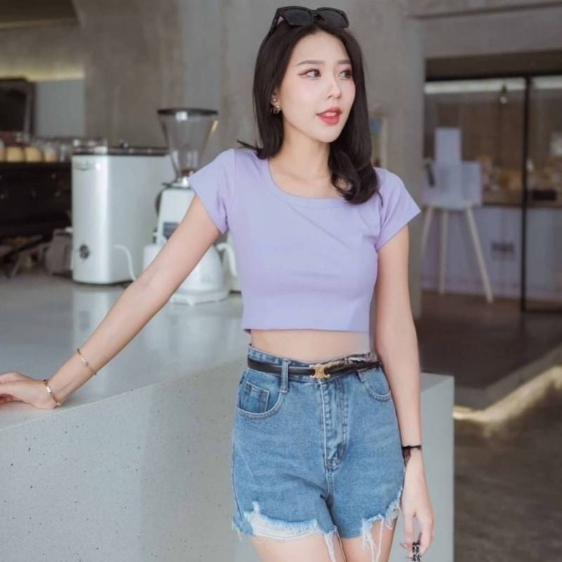 【T037】THONG GLOM Basic 圆领基础上衣Tee