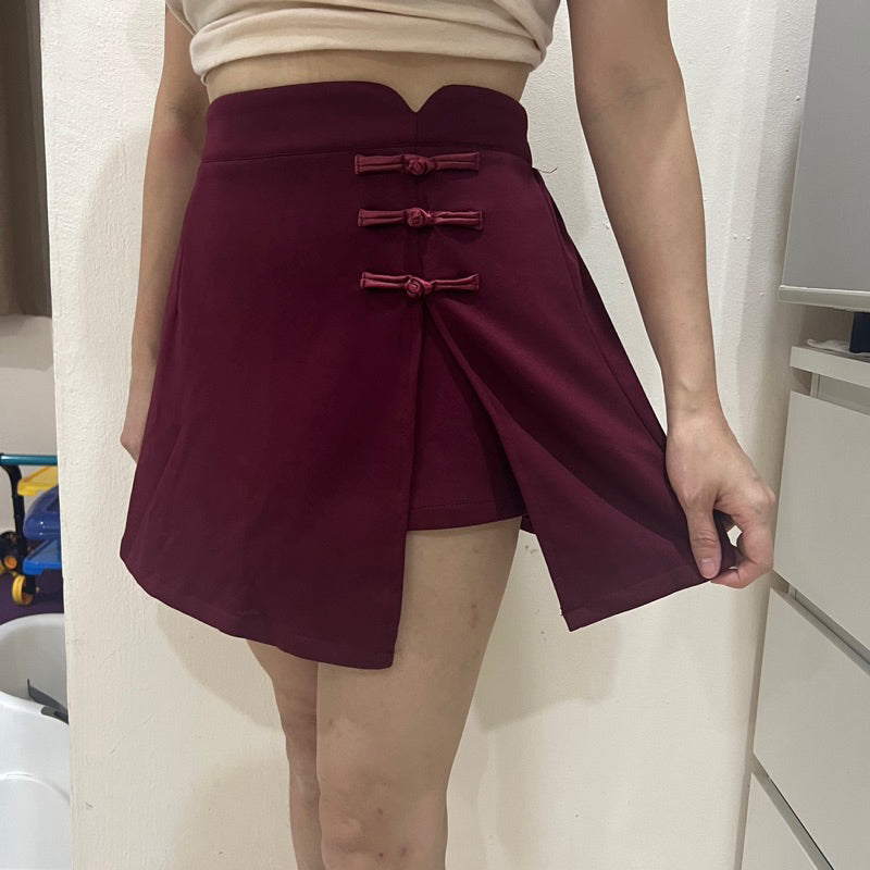 【T305】🎉CNY 2025🎉小&大码 Chinese Knot Skort