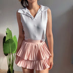 【T269】Casual Collar Singlet 简约螺纹软背心