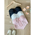 【T542】Sexy Croset Top Cotton Skirt Narada 甜美套装