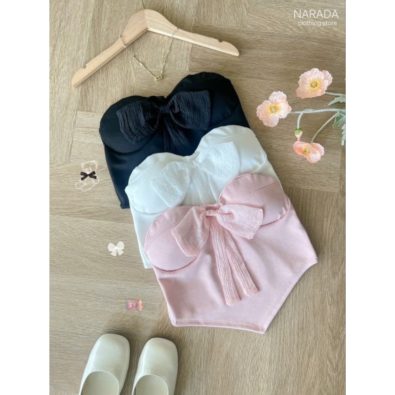 【T542】Sexy Croset Top Cotton Skirt Narada 甜美套装