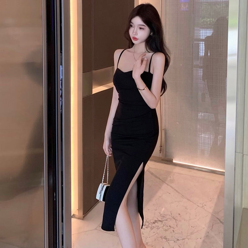 【T624】PREMIUM Sexy Bodycon Maxi Dress 法式性感吊带礼服裙