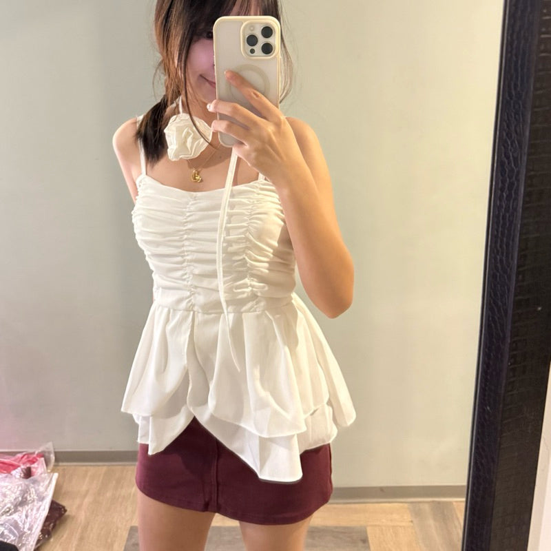 【T463】Ins Style Rose Ruffle Top 玫瑰🌹气质花瓣上衣 泰国🇹🇭上衣