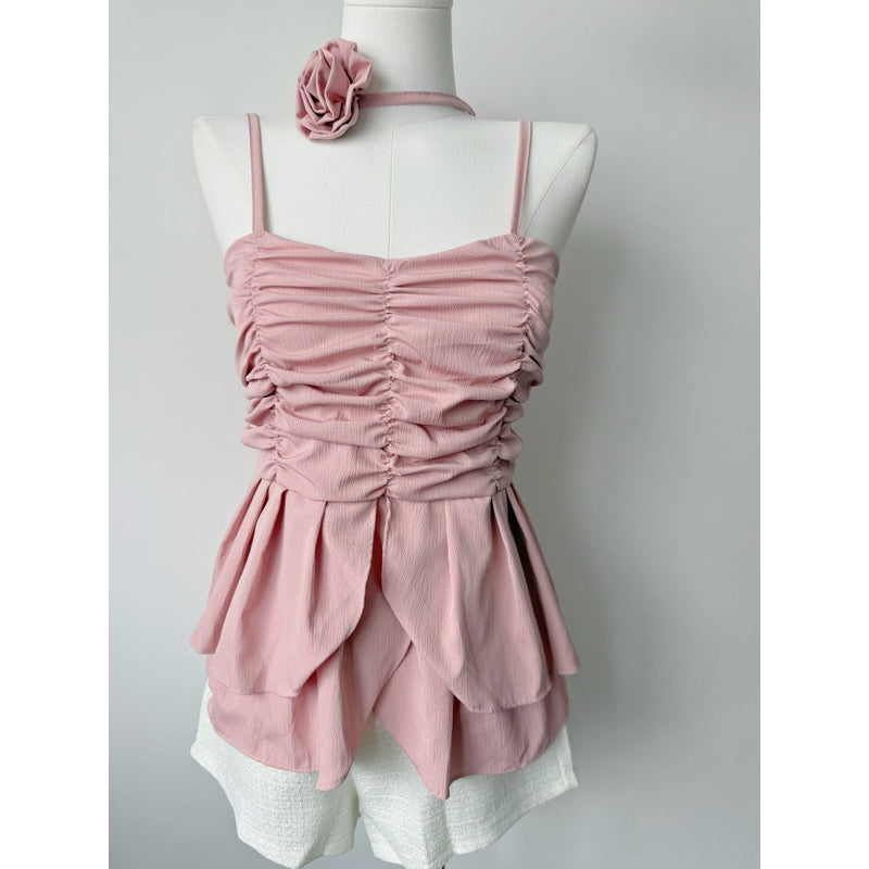 【T463】Ins Style Rose Ruffle Top 玫瑰🌹气质花瓣上衣 泰国🇹🇭上衣