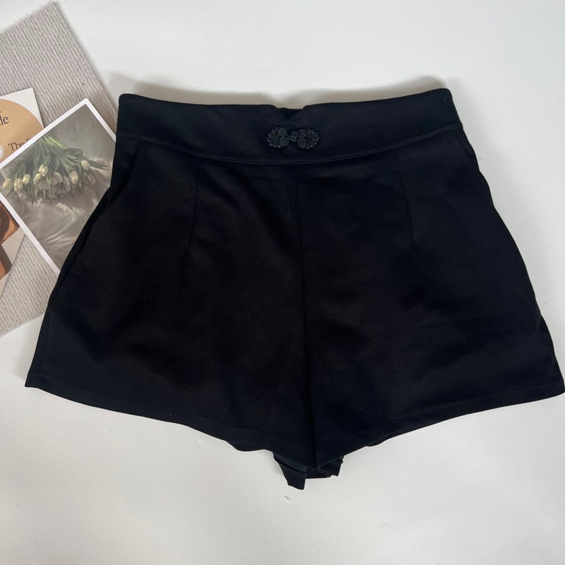 【T280】 中国结旗袍太空棉短裤 Cheongsam Style Short Pants