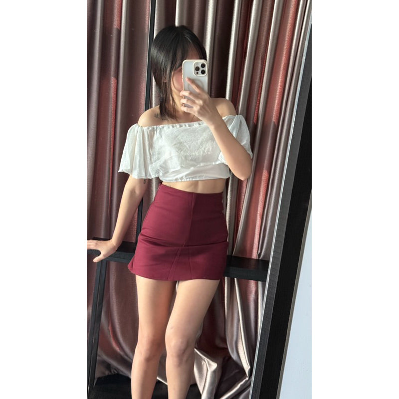 【T400】（前裙后裙）自带安全裤 弹力西装短裙