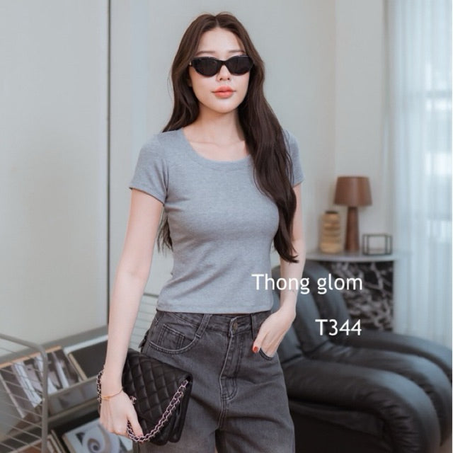 【T700】质量超好！ 圆领基础女上衣ThongGlom