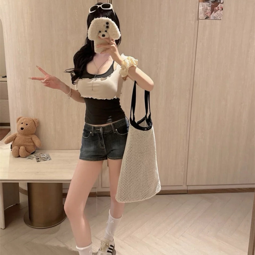 【BT090】独特设计纯欲性感两件套