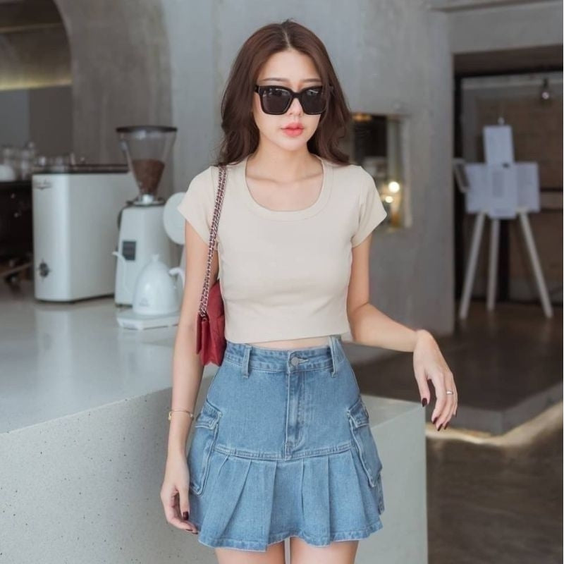 【T037】THONG GLOM Basic 圆领基础上衣Tee