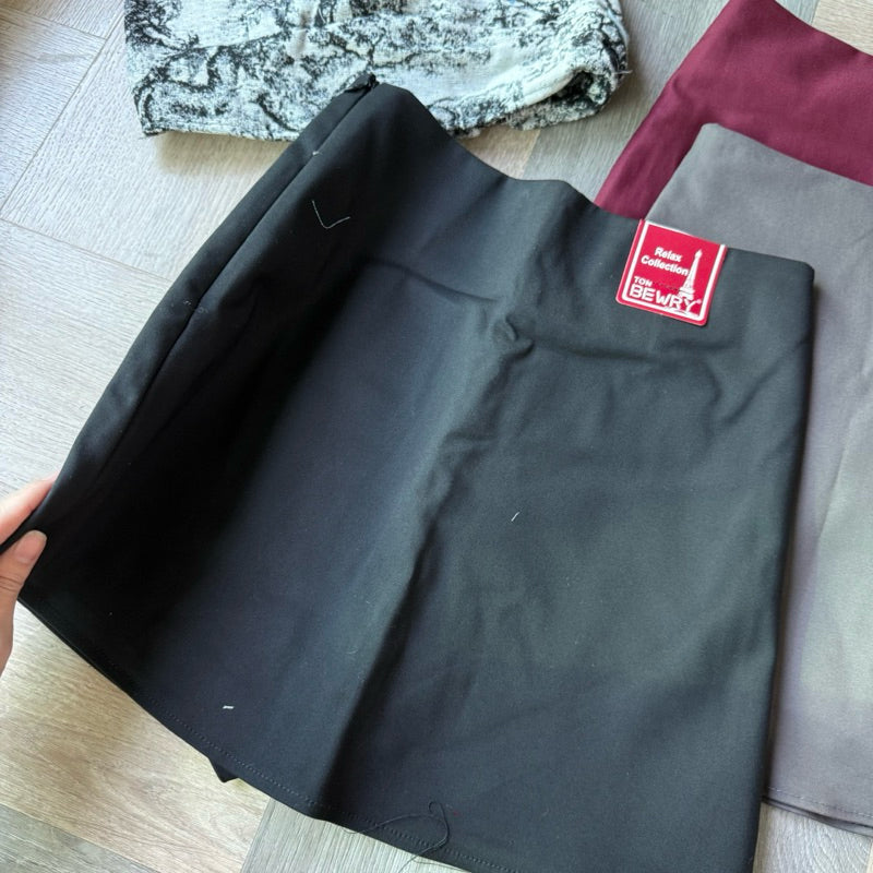 【T400】（前裙后裙）自带安全裤 弹力西装短裙