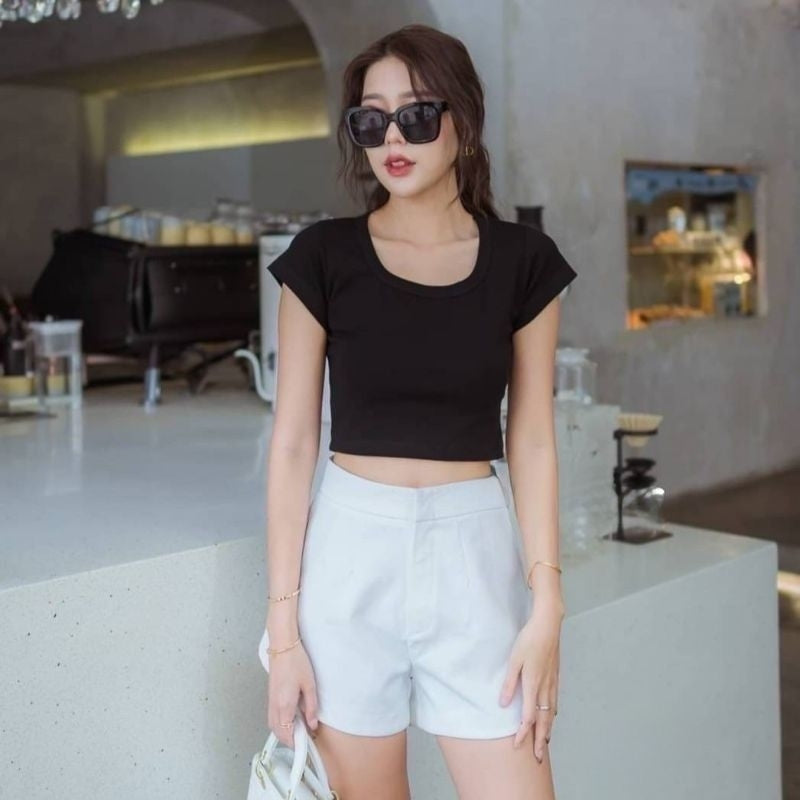 【T037】THONG GLOM Basic 圆领基础上衣Tee