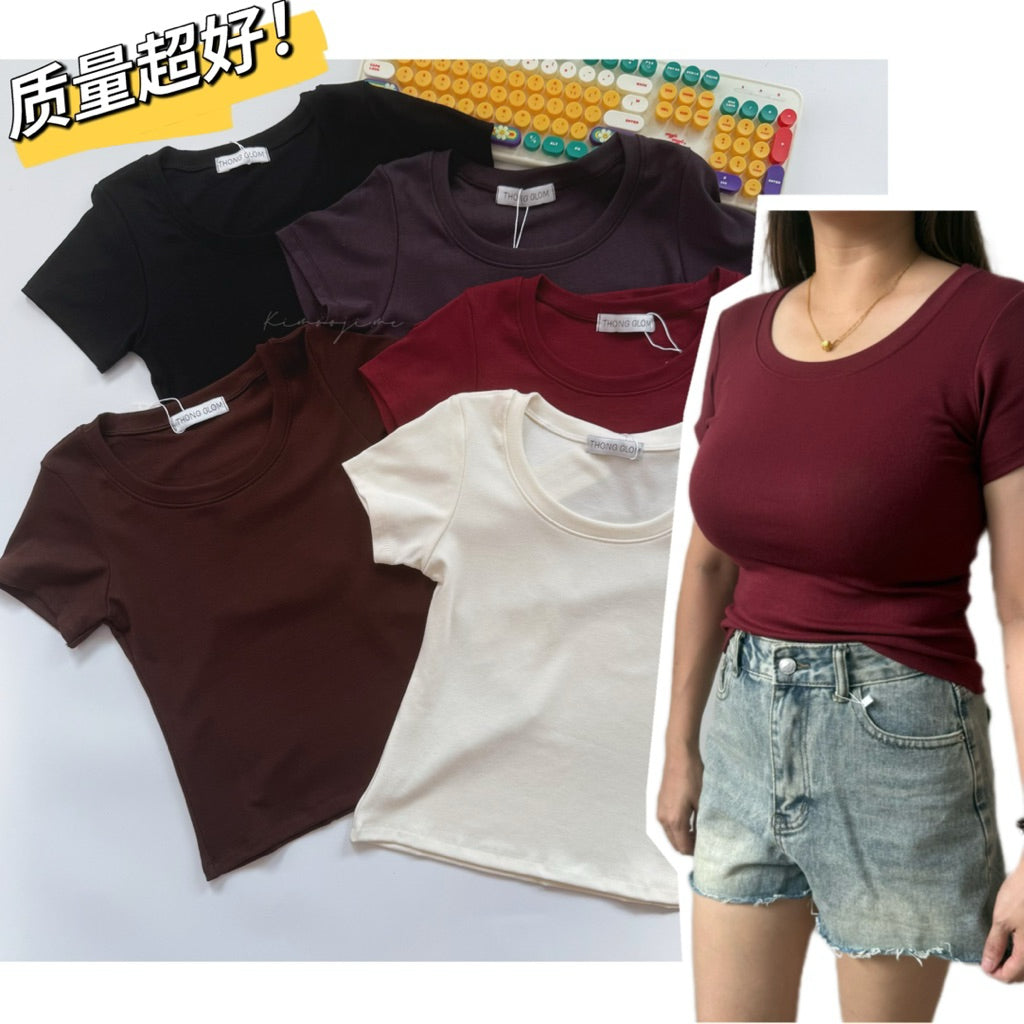 【T700】质量超好！ 圆领基础女上衣ThongGlom