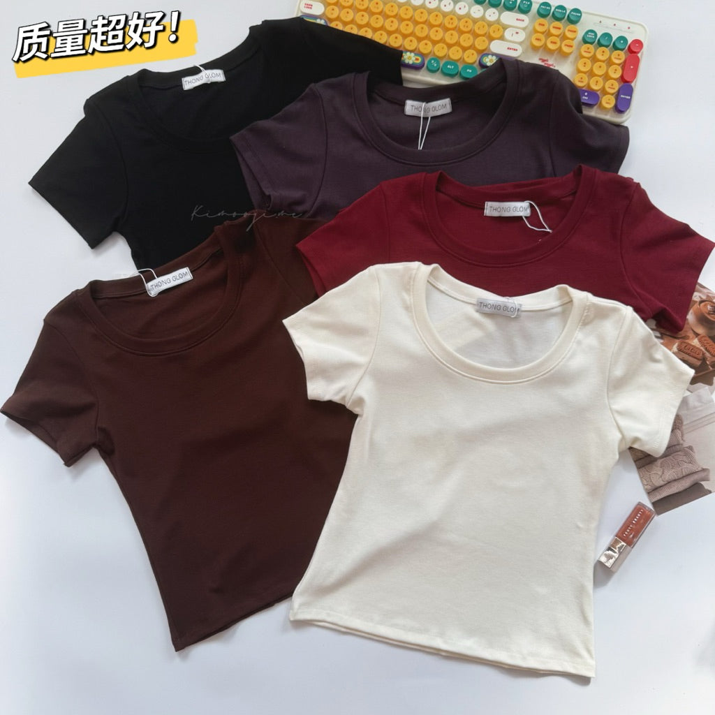 【T700】质量超好！ 圆领基础女上衣ThongGlom