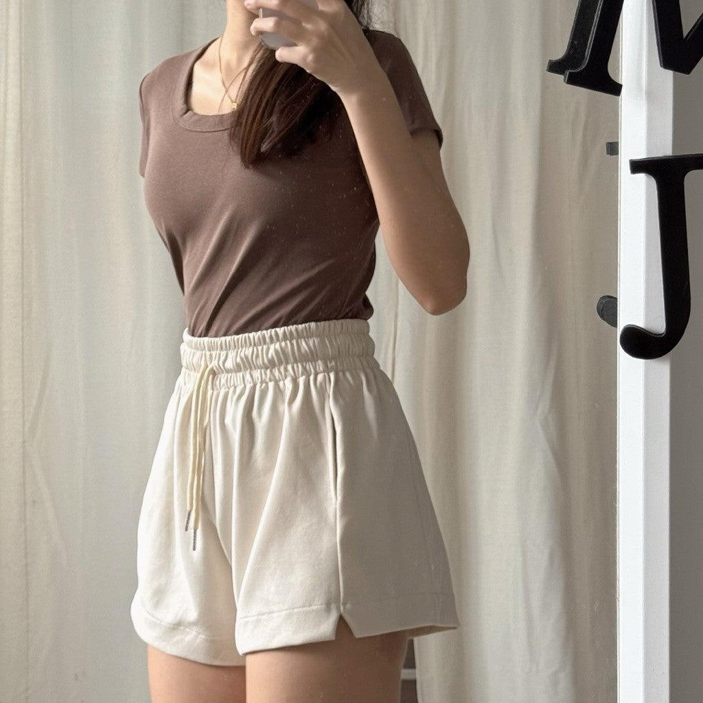 【T776】🧊冰冰棉休闲裤女 超舒服太空棉短裤~推荐M/L