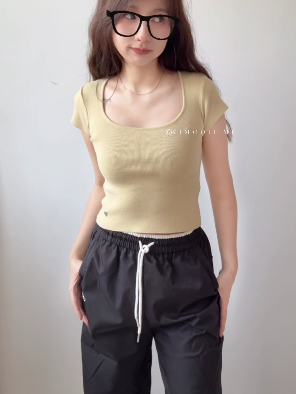 【T920】泰国爆火🔥WAYA Comfy Soft Knitted Tee 软针织圆领上衣T恤