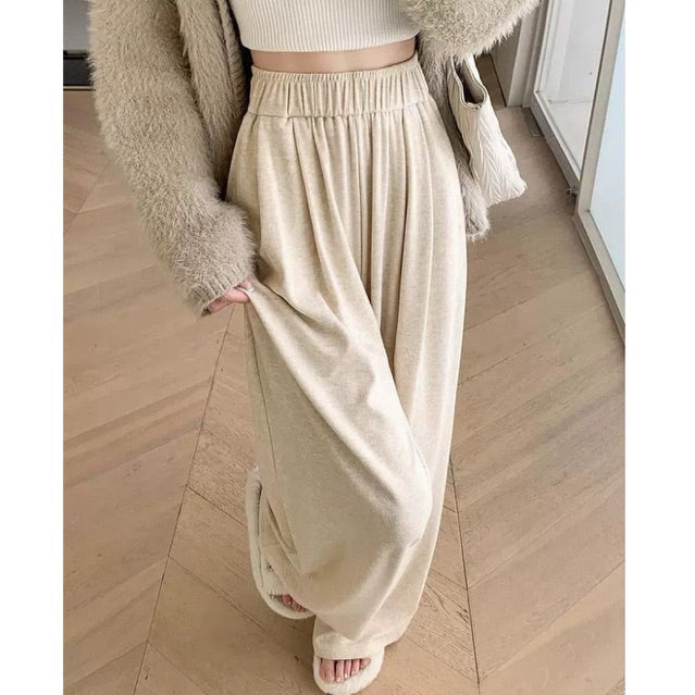 【T242】糯米机场裤 Comfy Cotton Wide Leg Pants