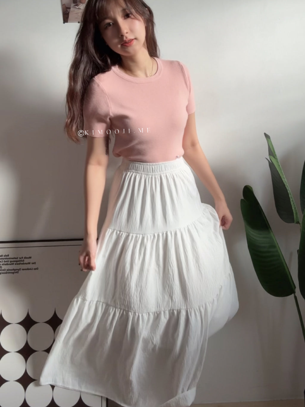 【T925】软针织～Basic Comfy Knitted Crop Top