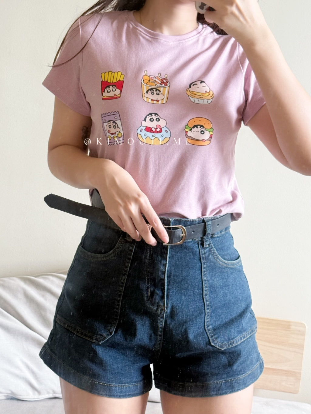 【T950】蜡笔小❤️Cute Cotton 短袖短款上衣