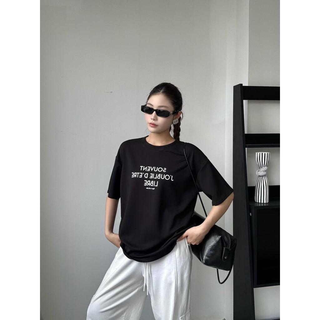 【T1047】高级感！法式Oversize Tee