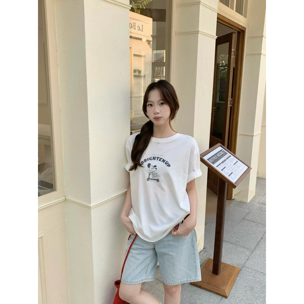 【T-1224】可爱滑板史努比🛹爽肤棉Tee