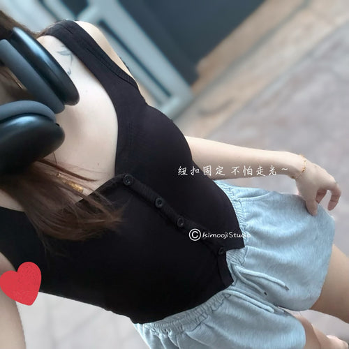 【BT134】Jennie 风🔥自带胸垫百搭背心