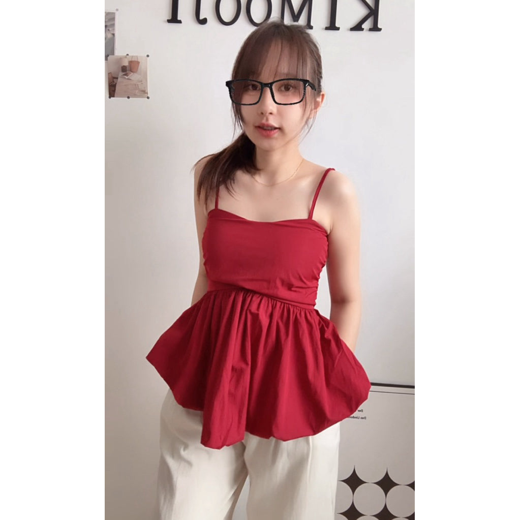 【T867】气质满分的两穿设计绑带上衣 💖