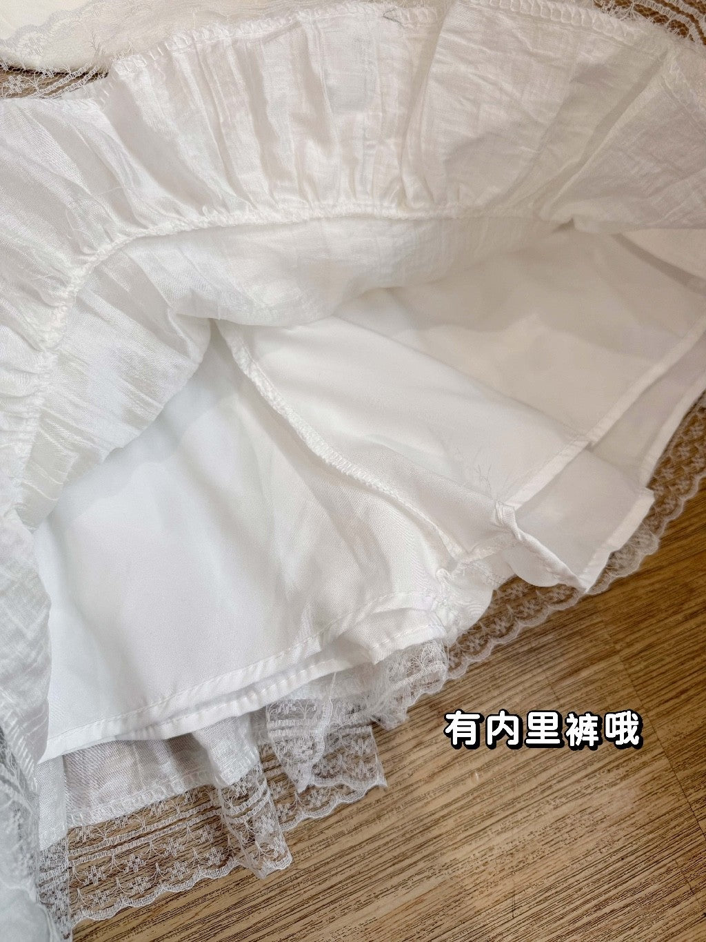 【T-1141】蕾丝蝴蝶结蛋糕裙 Sweet Tiered Ribbon Mini Skirt