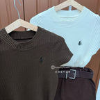 【T-1208】🐎老钱风高级感～ POLO 短袖针织Tee