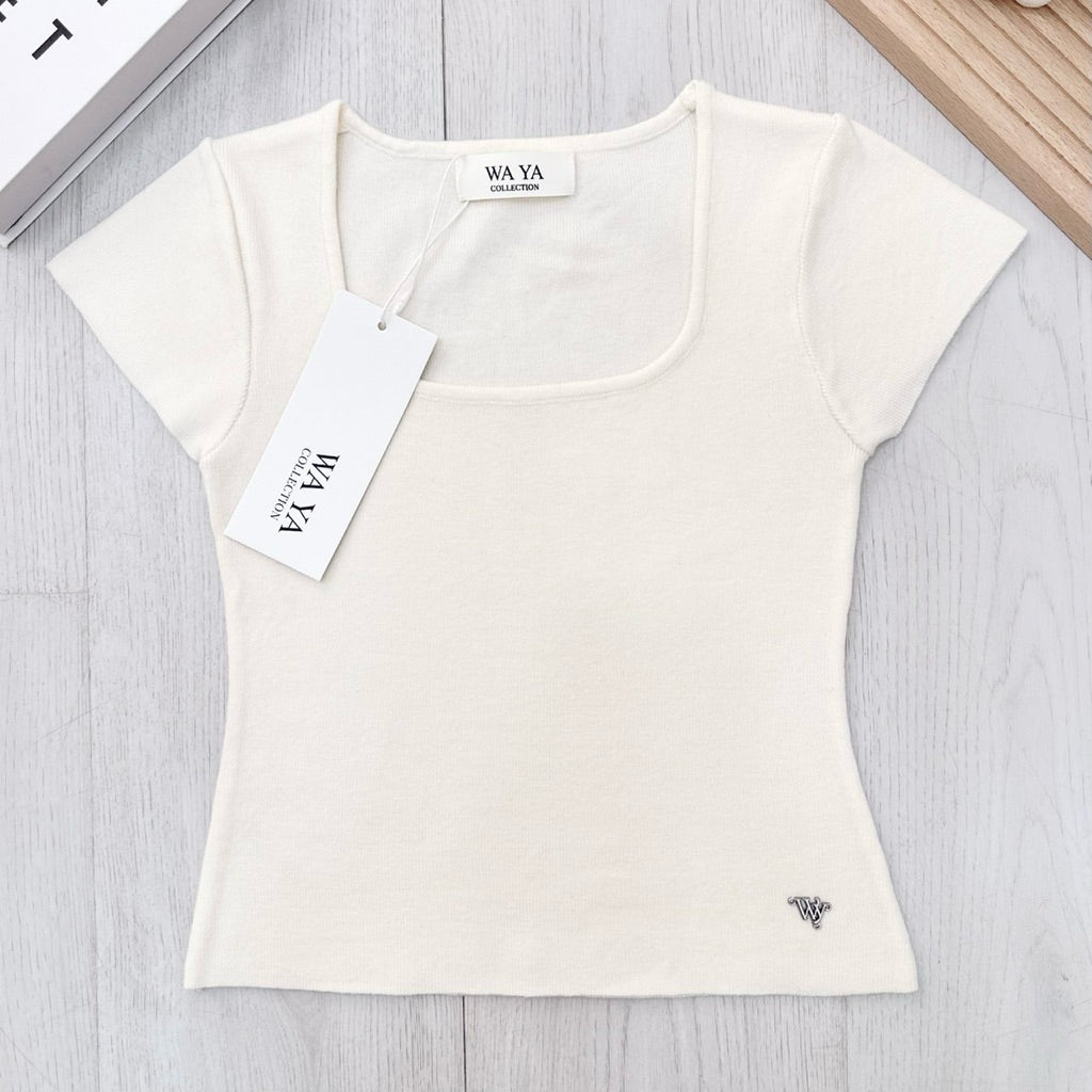 【T920】泰国爆火🔥WAYA Comfy Soft Knitted Tee 软针织圆领上衣T恤