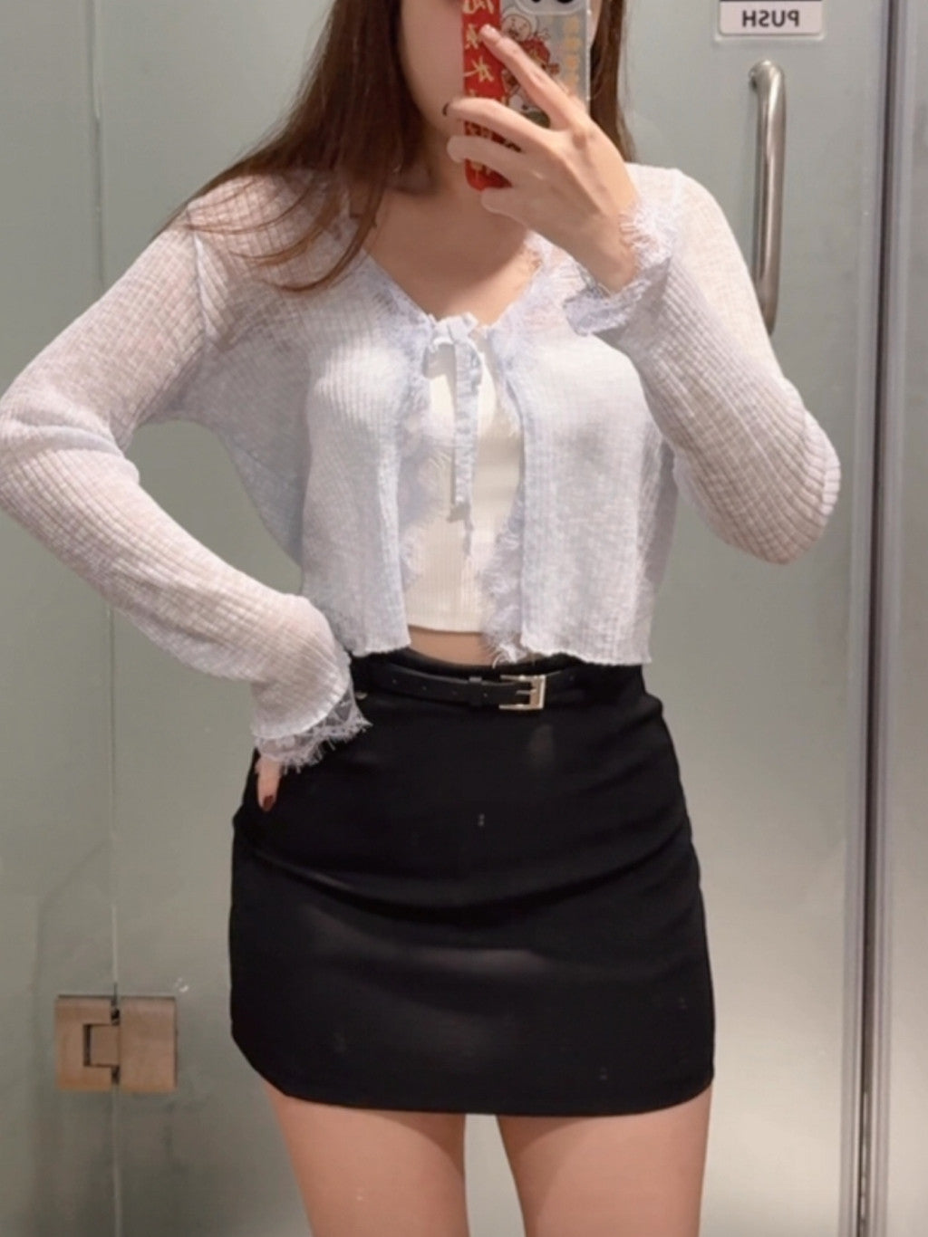 【T-1139】S-XL OL西装半身裙 (送腰带!) 🆓高级感西装面料