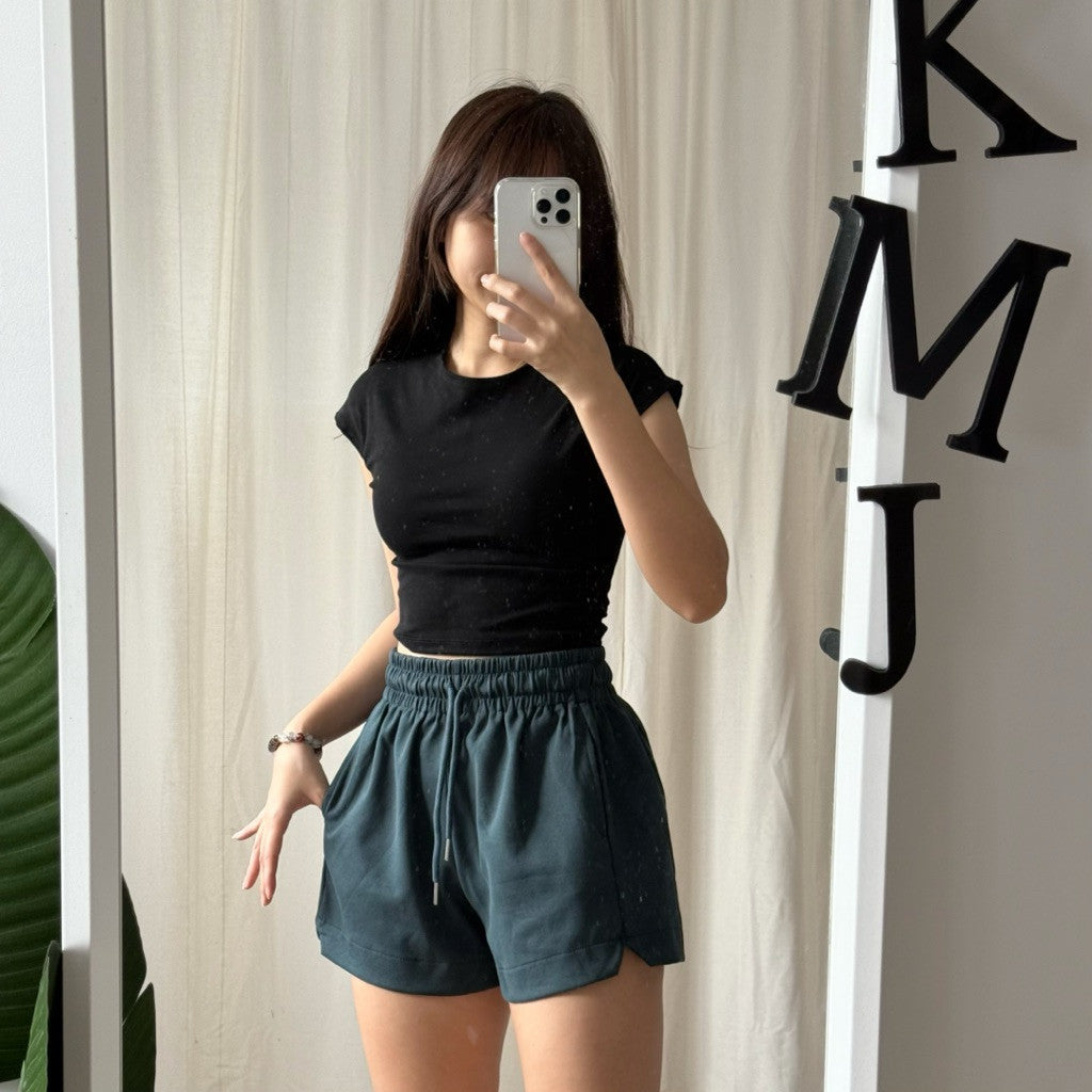 【T776】🧊冰冰棉休闲裤女 超舒服太空棉短裤~推荐M/L
