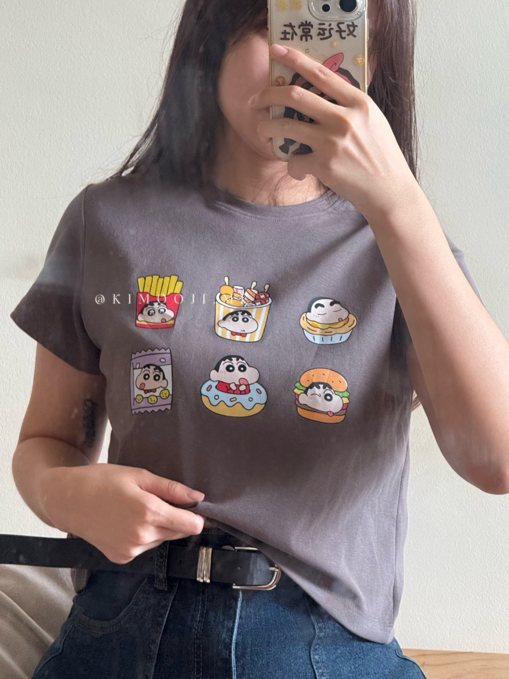 【T950】蜡笔小❤️Cute Cotton 短袖短款上衣