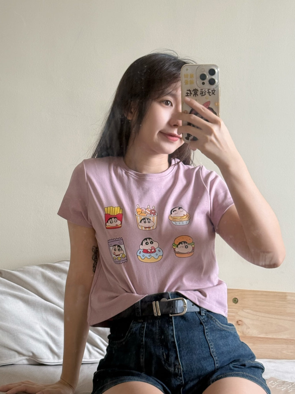【T950】蜡笔小❤️Cute Cotton 短袖短款上衣