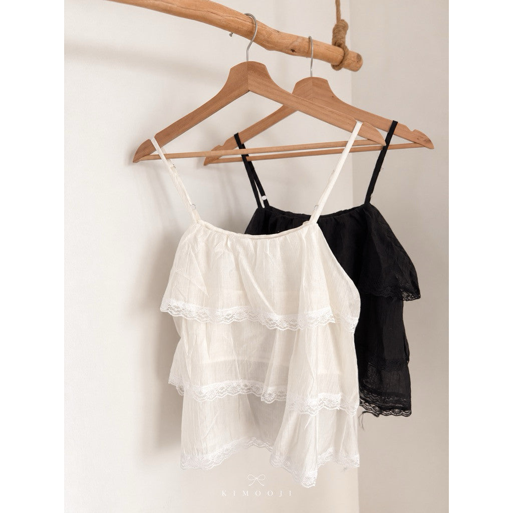 【T-1336】Cloud Lace Cami ☁️ 云朵蕾丝吊带