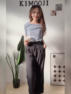 【T910】百搭五分袖棉上衣女 T-Shirt ThongGlom