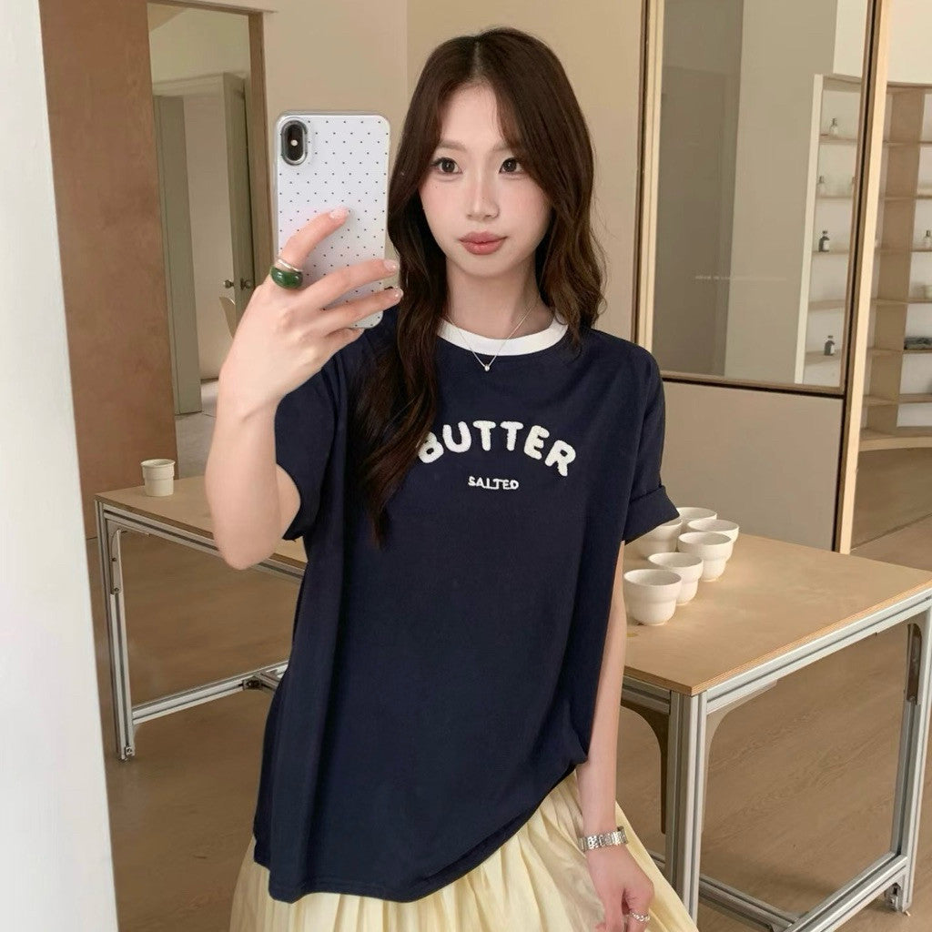 【T-1151】 BUTTER 立体毛巾绣 T 恤