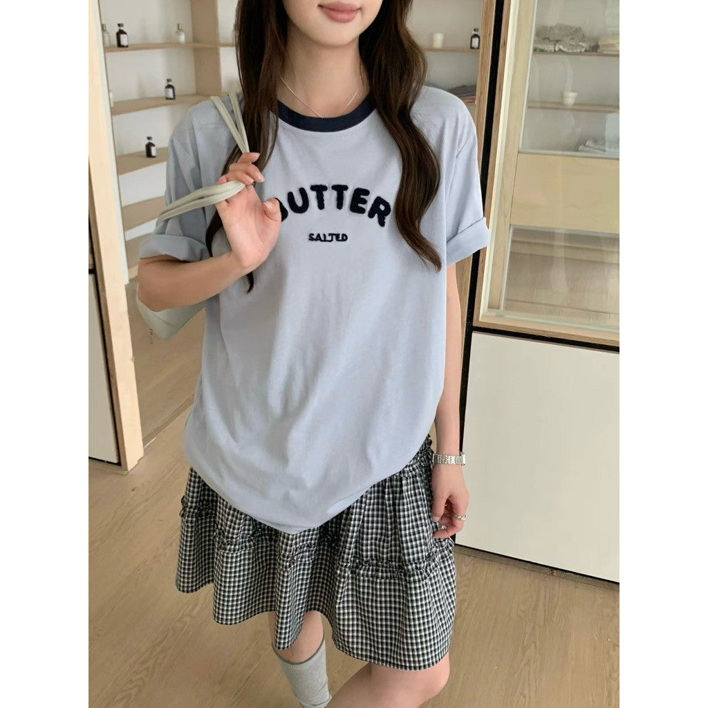 【T-1151】 BUTTER 立体毛巾绣 T 恤