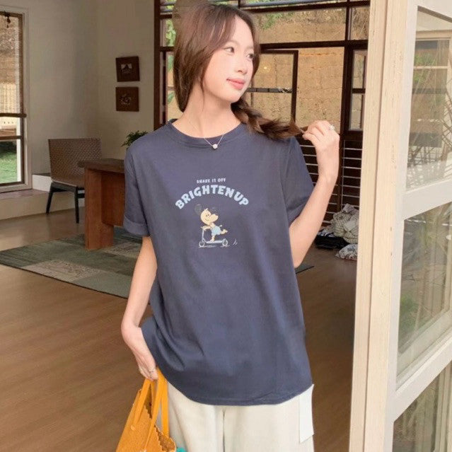 【T-1224】可爱滑板史努比🛹爽肤棉Tee