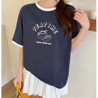【T-1223】Teatime 韩系印花下午茶爽肤棉Tee