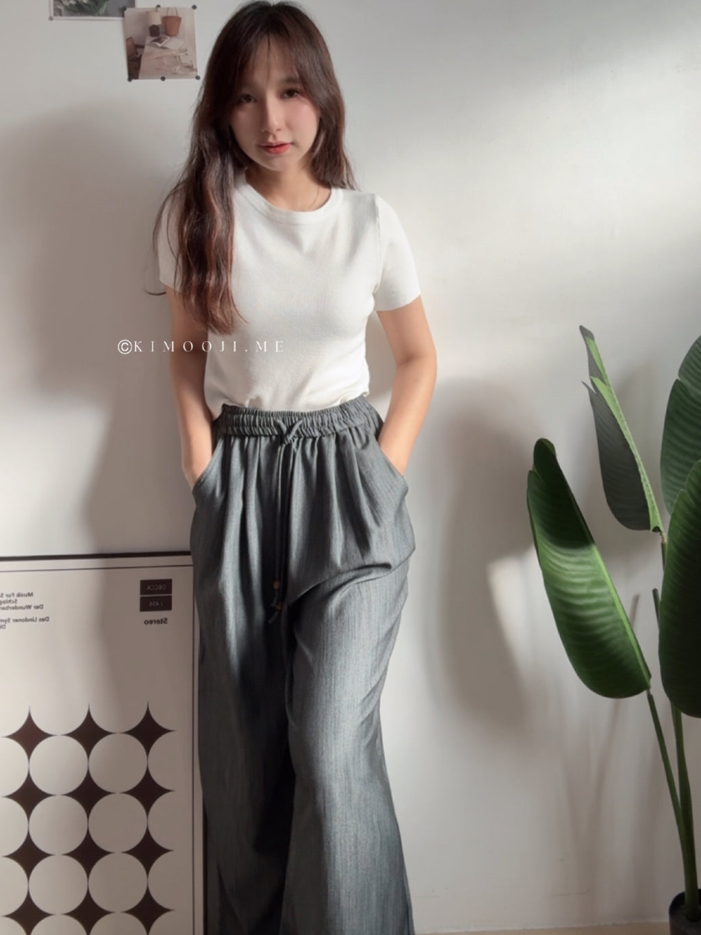 【T925】软针织～Basic Comfy Knitted Crop Top