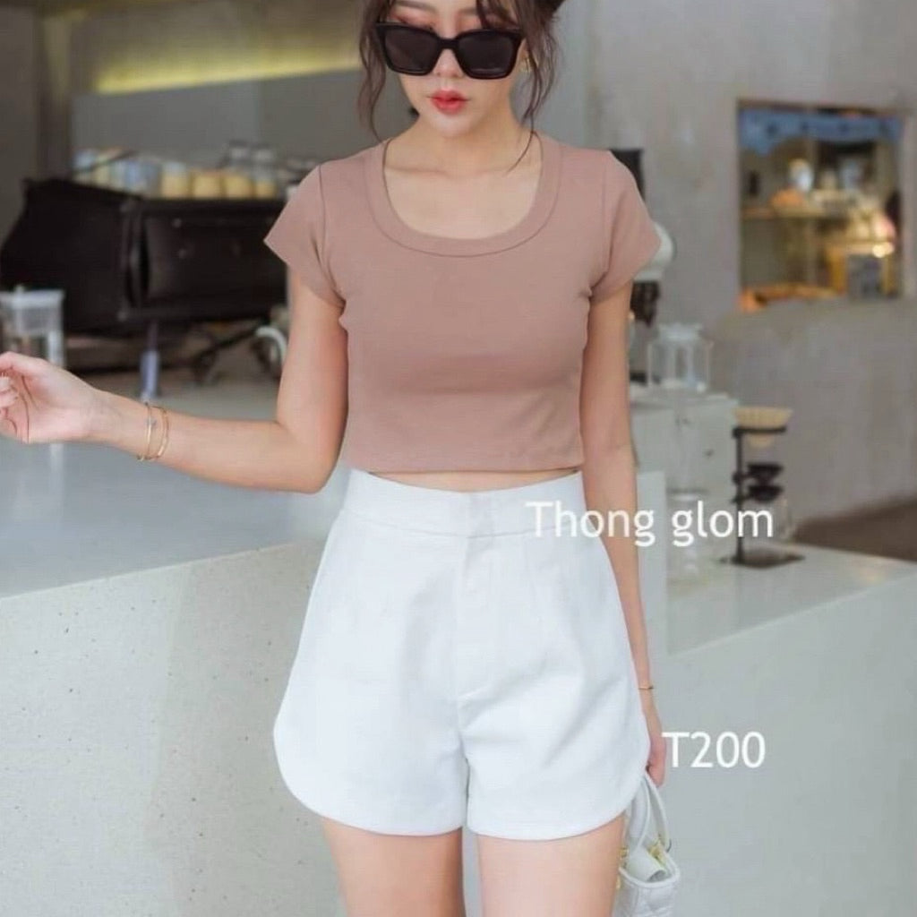 【T037】THONG GLOM Basic 圆领基础上衣Tee