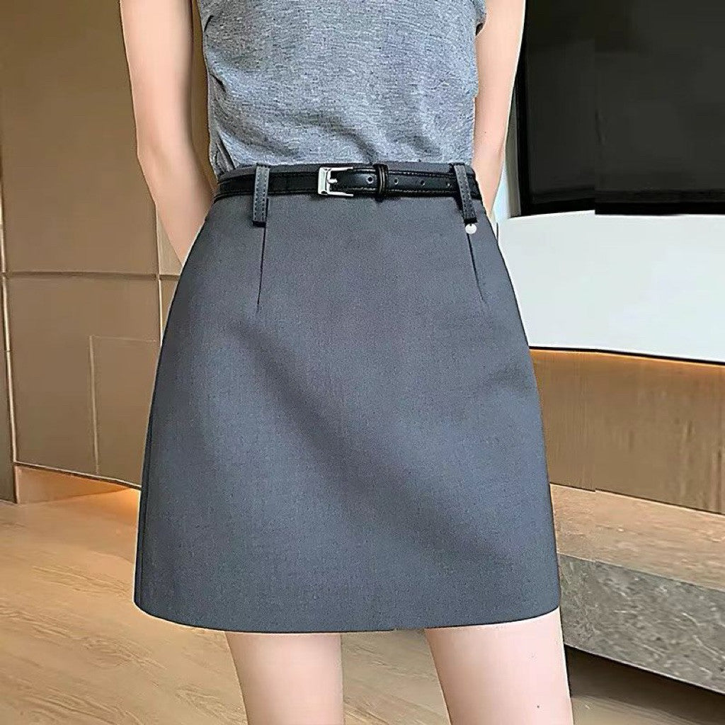 【T-1139】S-XL OL西装半身裙 (送腰带!) 🆓高级感西装面料