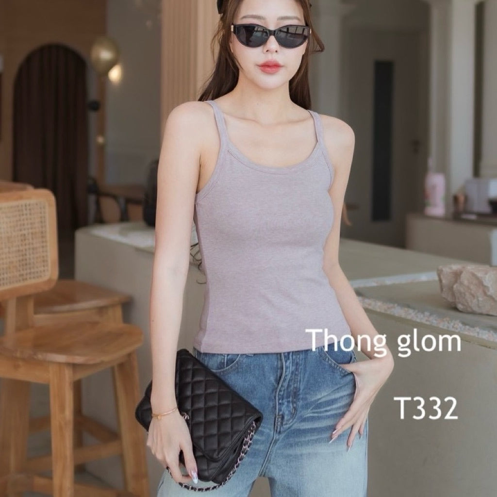【T814】遮副乳百搭打底背心  THONGGLOM
