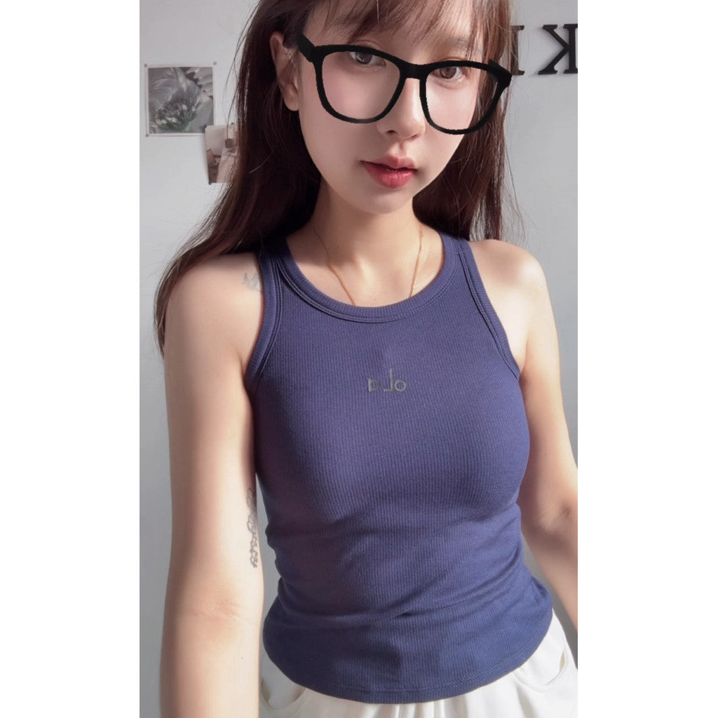 【BT99】Sporty oLa自带胸垫罗纹背心