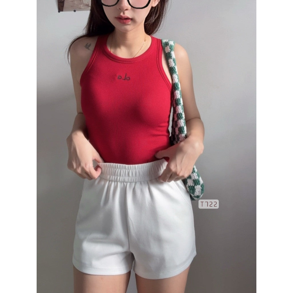 【BT99】Sporty oLa自带胸垫罗纹背心